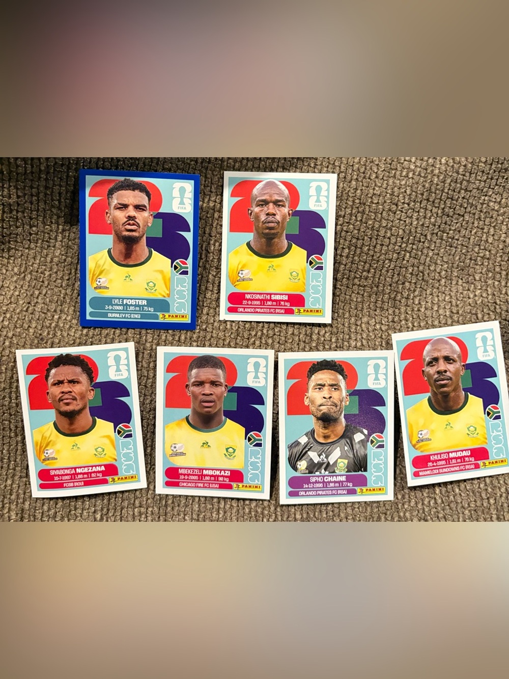 Panini FIFA World Cup 2026 - South Africa Player Stickers